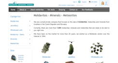 Desktop Screenshot of moldavites.net