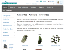 Tablet Screenshot of moldavites.net